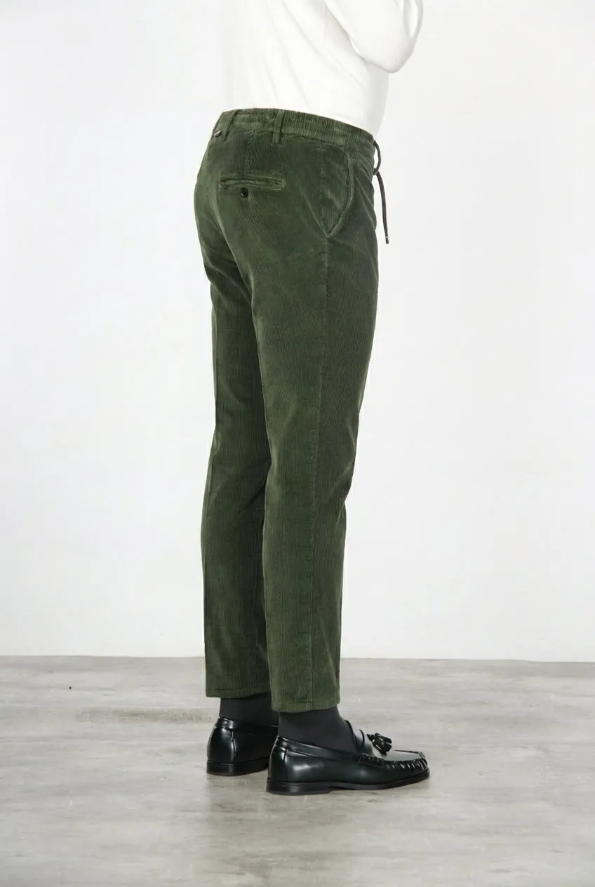 Mason's Milano Jogger chino herre skovgrøn smal fløjl