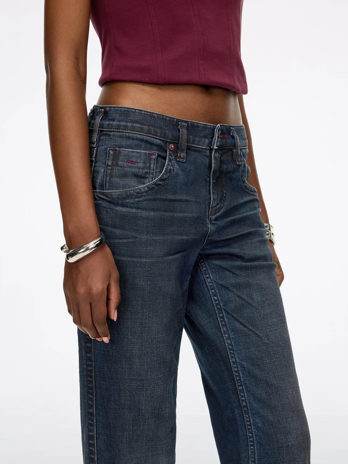 Miss Sixty Tommy flare jeans mørkeblå stretch