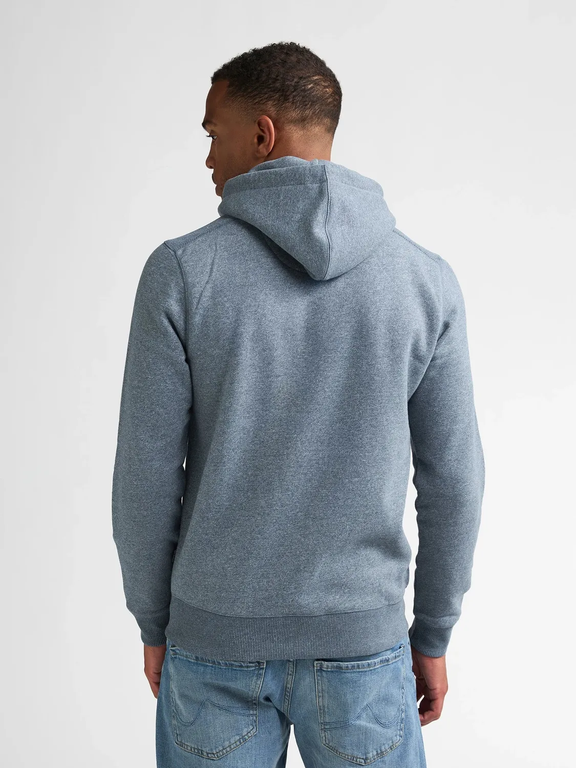 Petrol Industries Oakwood hættetrøje lynlås melange