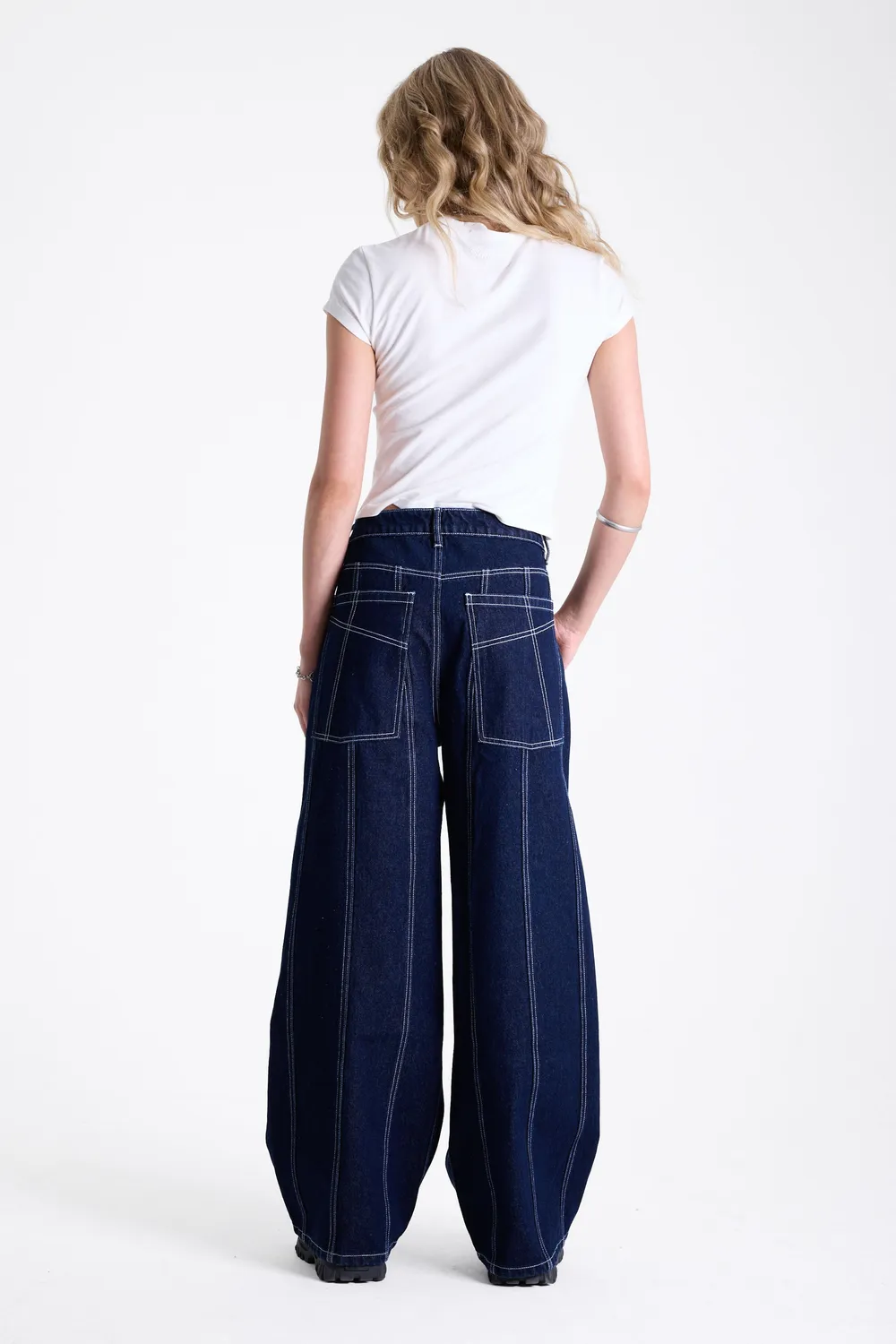 THE RAGGED PRIEST Cycle Rinse Wash relaxed jeans mørk indigo