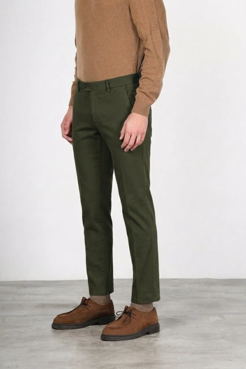 Mason's Torino Flex chino bukser skovgrøn slim fit