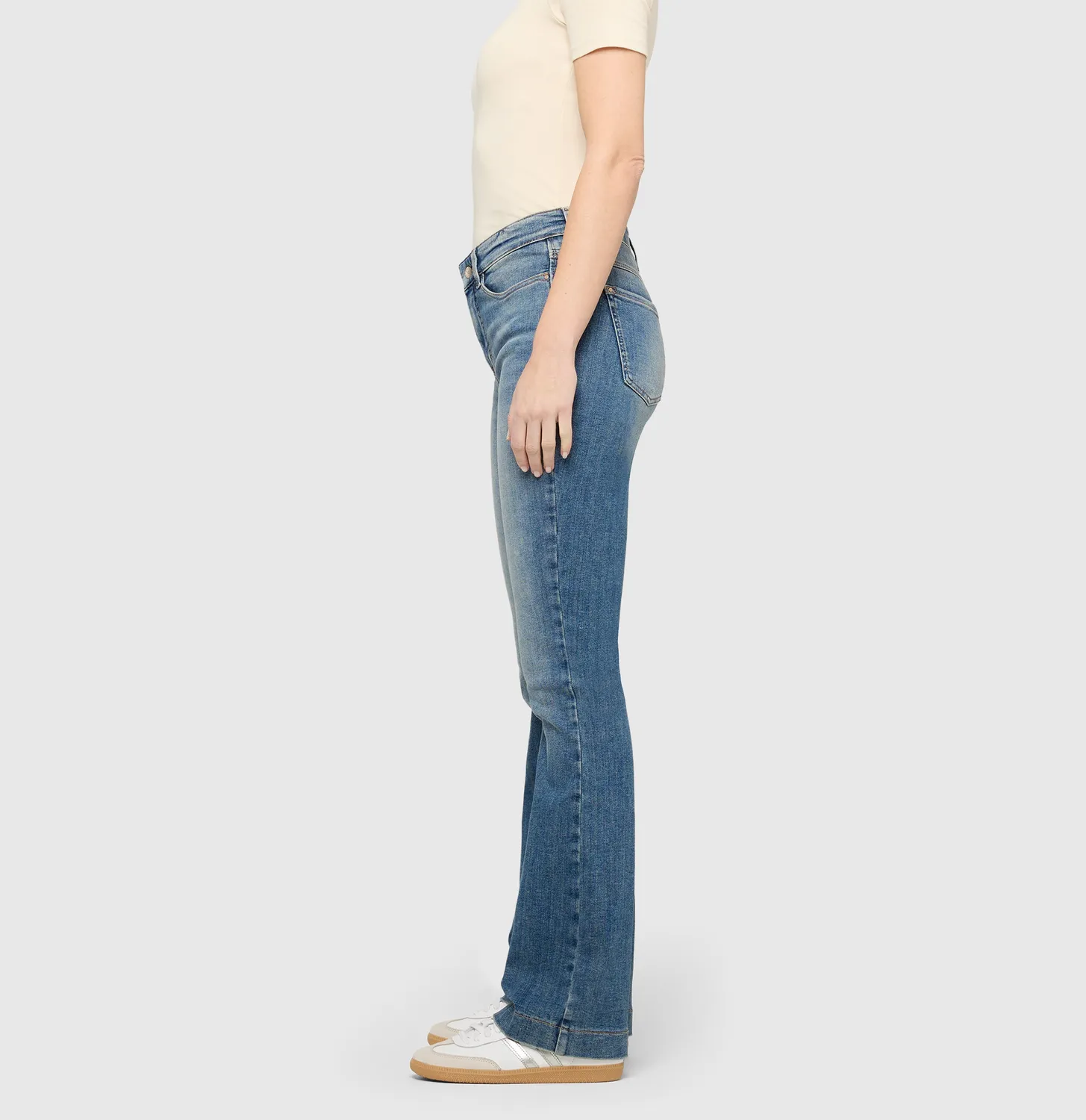 MAC Dream Boot jeans mellemblå bootcut flared