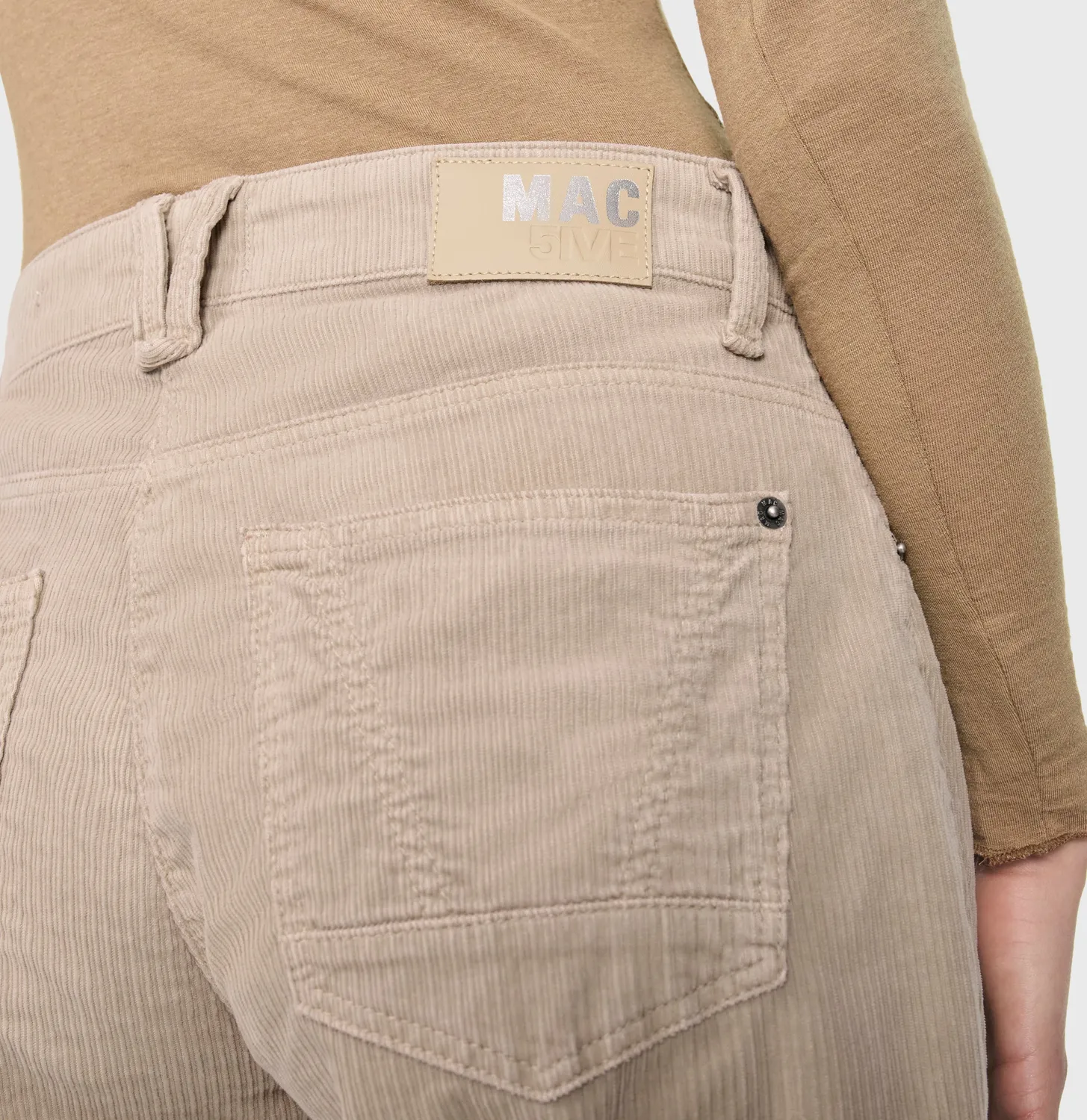 MAC Danni 2.3 3107-00-0429 bukser beige fløjl
