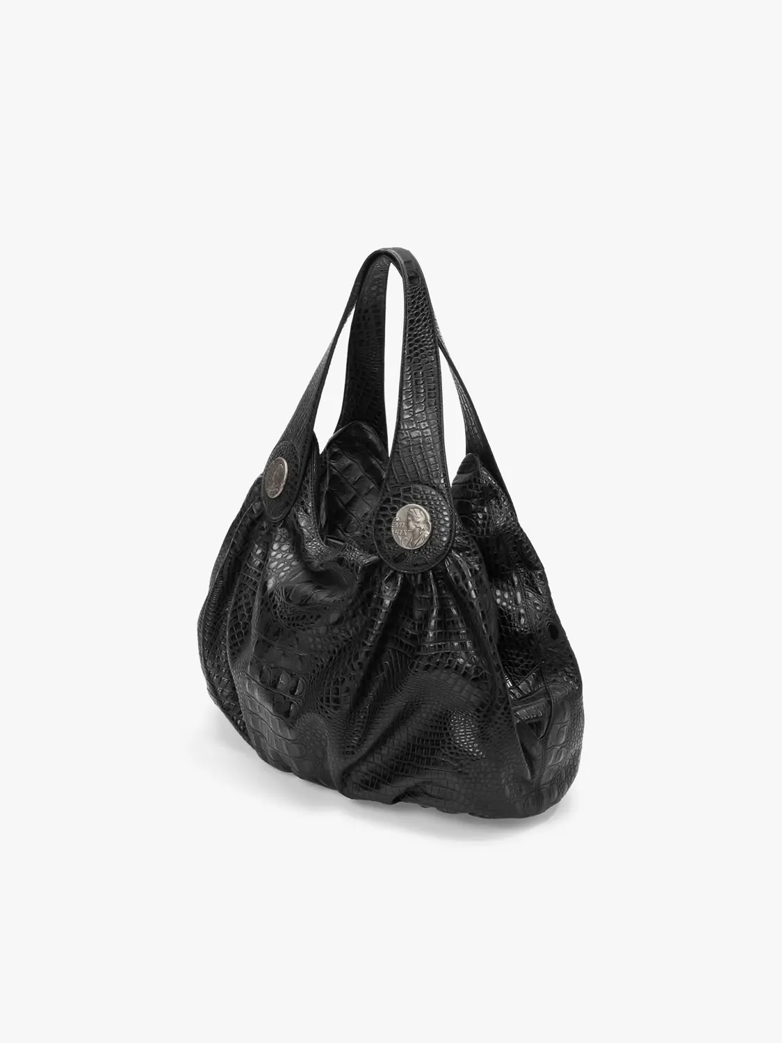 Miss Sixty Black Label Skuldertaske sort kroko