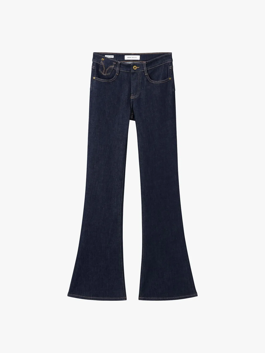 Miss Sixty Magic Plus Flare Jeans Mørkeblå Stretch