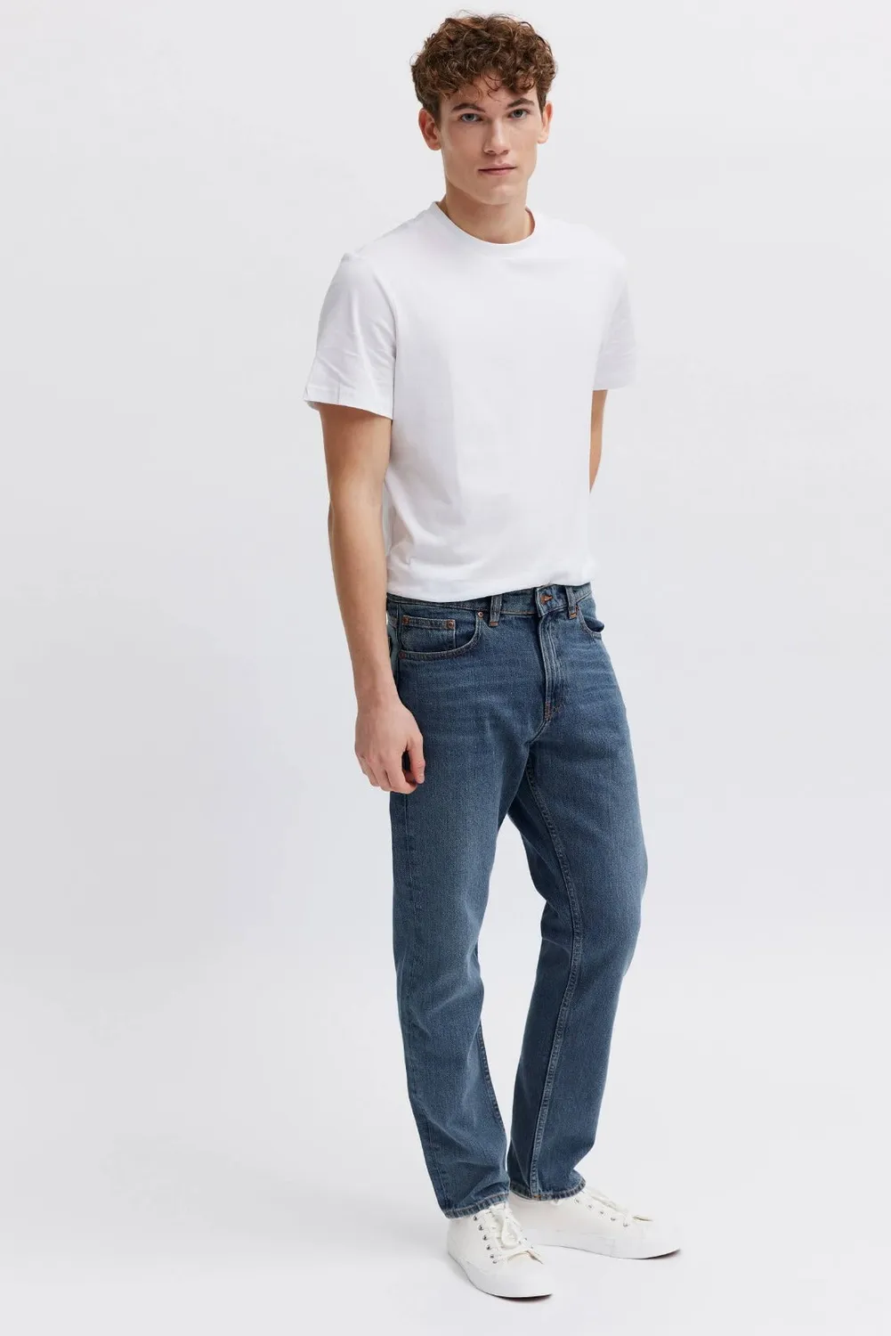 Organsk Atlantic Crisp Ravage jeans middelblå normal