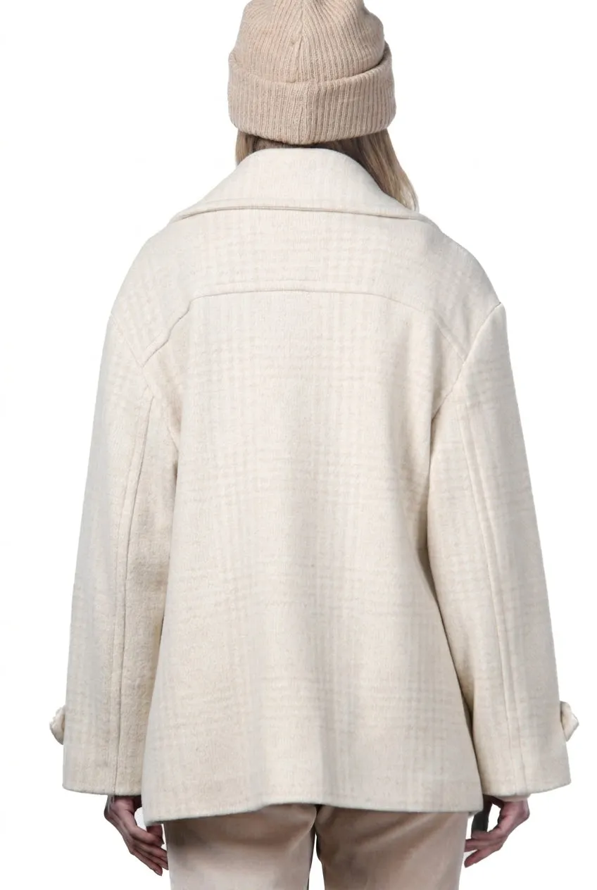 Mason's Leonie frakke beige ternet uld