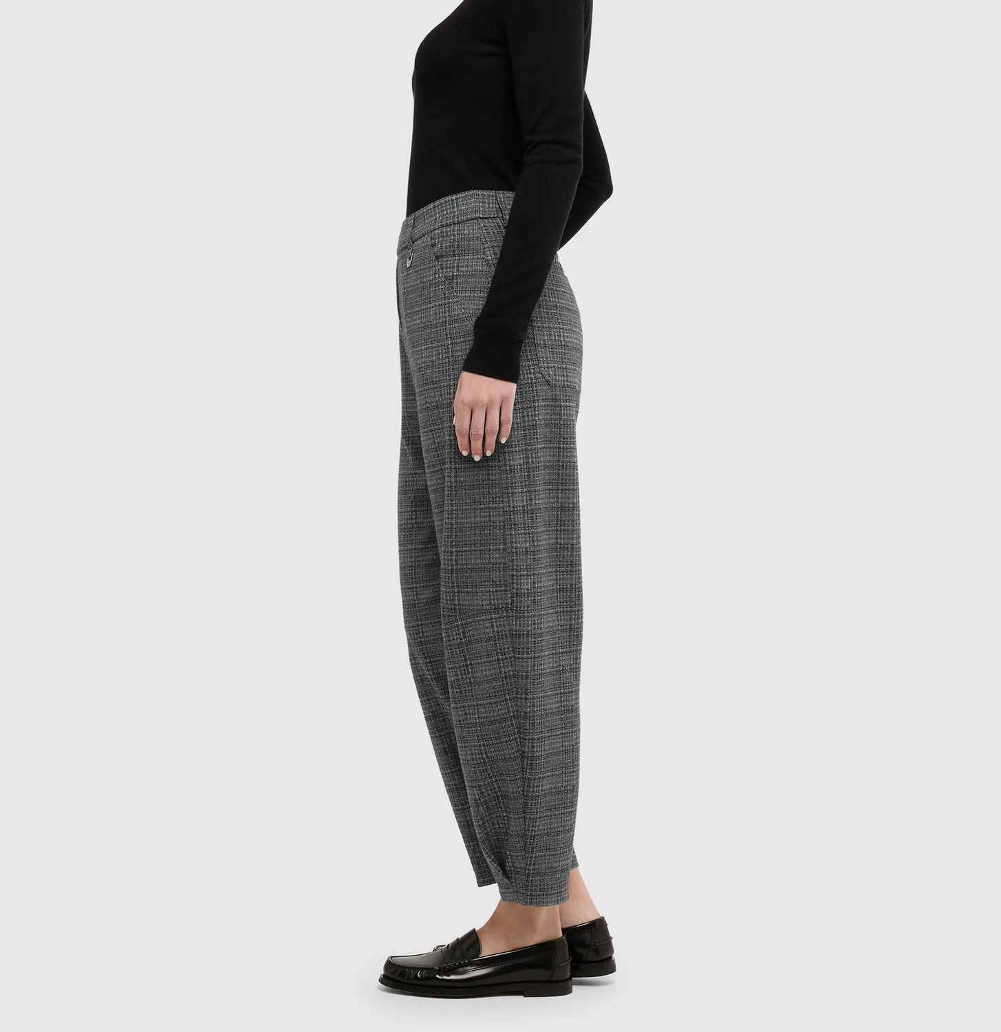 MAC Tilda 3479-00-0114 jerseybukser grå relaxed fit