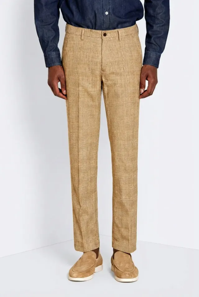 Mason's Torino chino bukser lyserød slim ternet