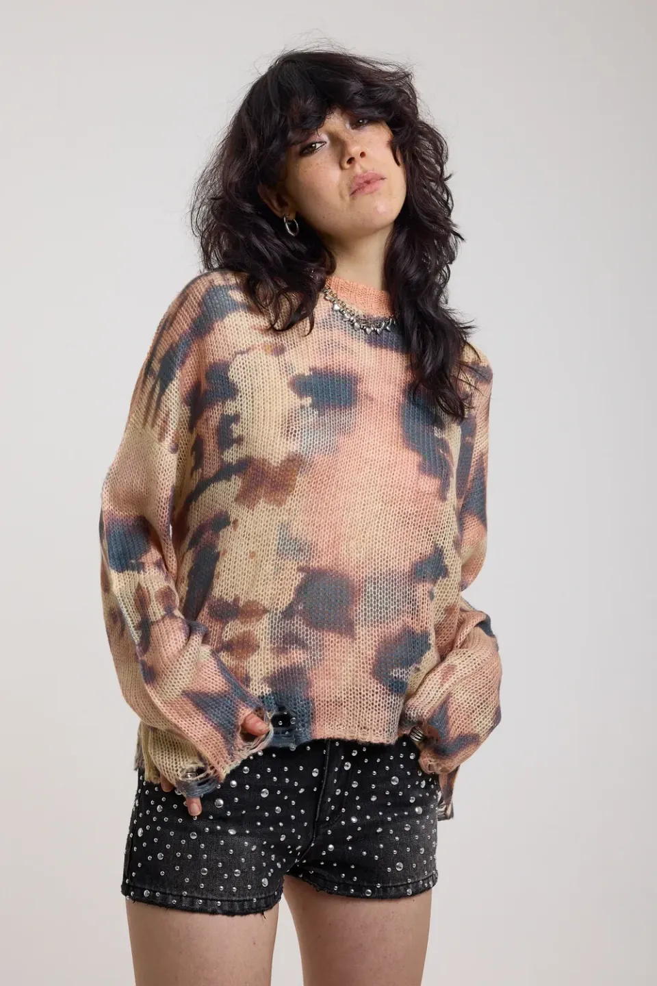 The Ragged Priest Tint Pastel Camo striktrøje str. S pastel