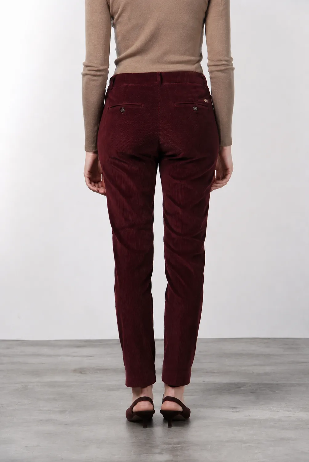 Mason's New York Slim chinos slim fløjl bordeaux
