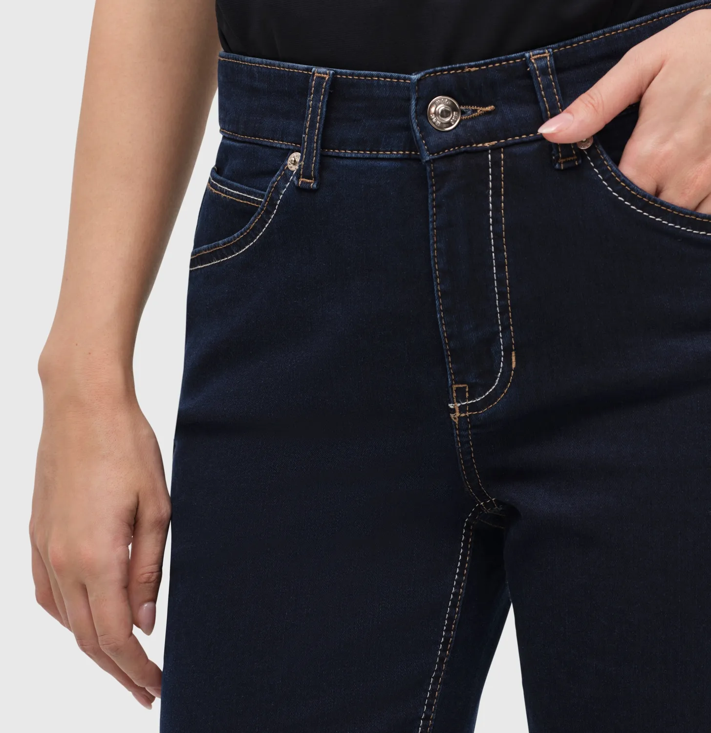 MAC Melanie straight jeans mørkeblå Perfect Fit