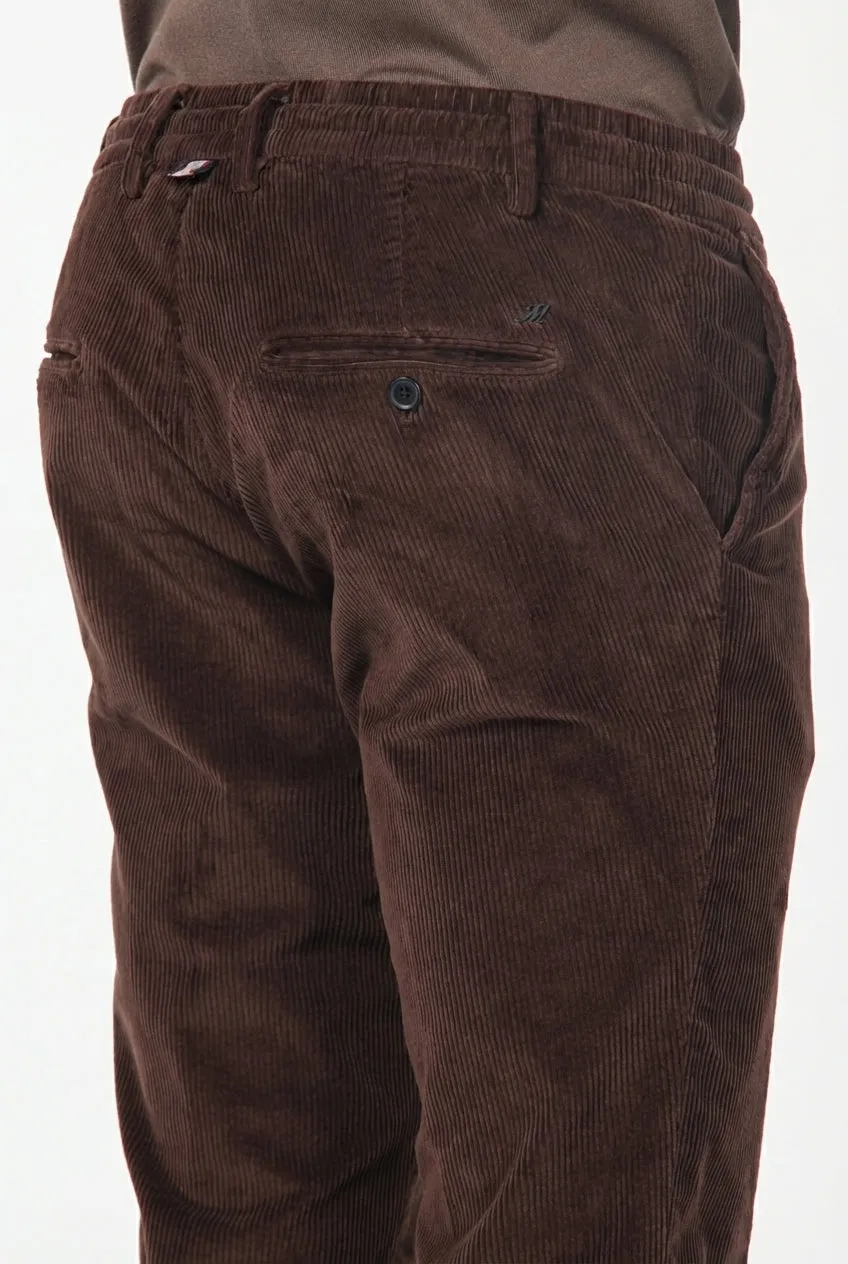 Mason's Milano Jogger chinobukser vinrød fløjl slim