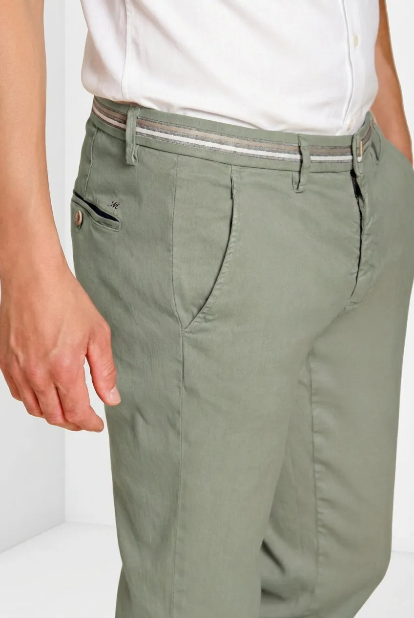 Mason's Torino Oxford herre chino slim lyseblå