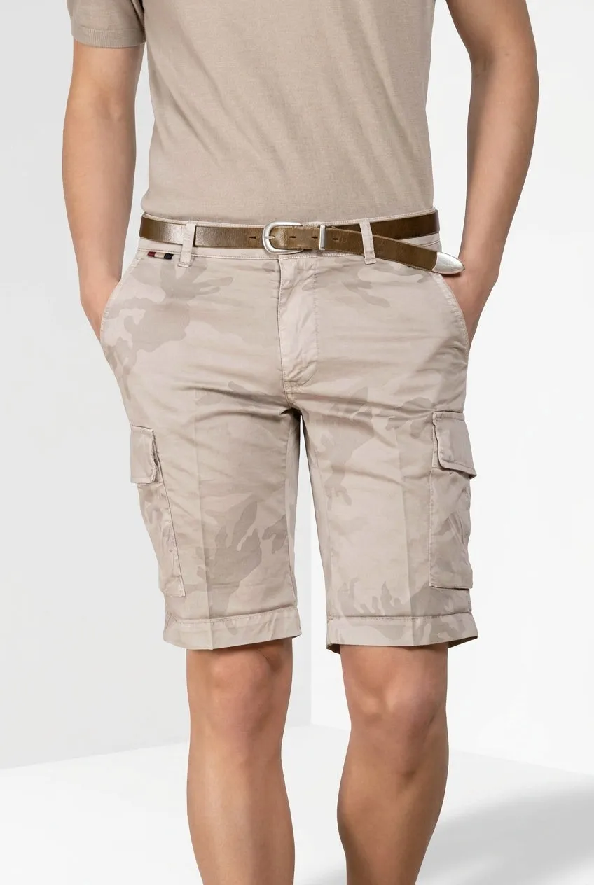 Mason's Chile cargo bermudashorts beige slim fit