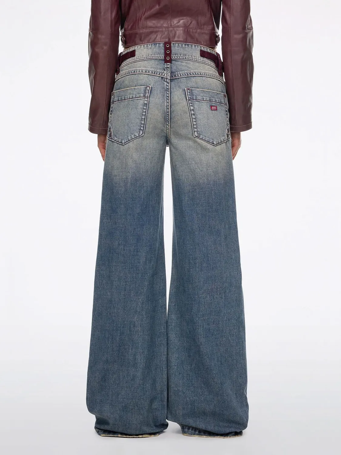 Miss Sixty Straight jeans lige blå rigid 26