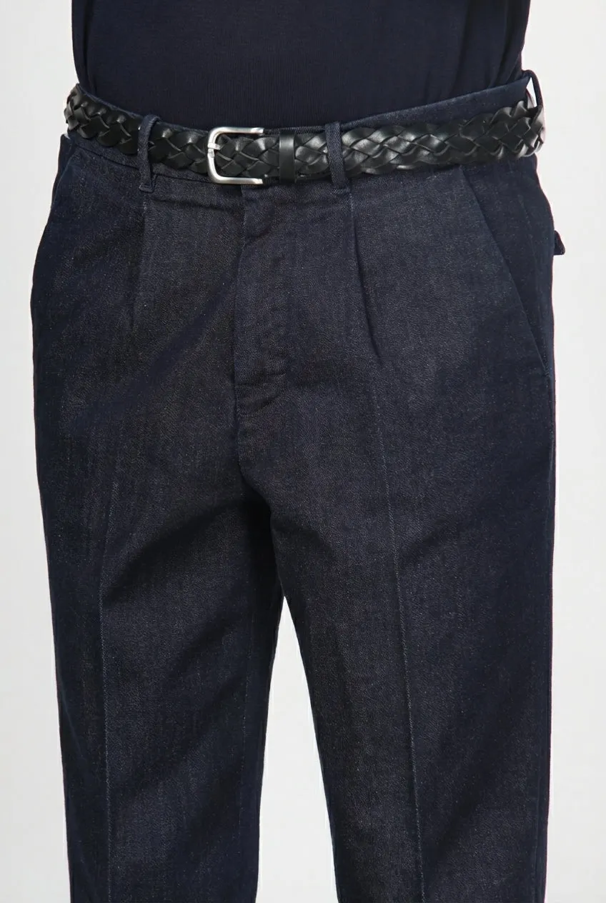 Mason's Pinces chinos navy relaxed denim
