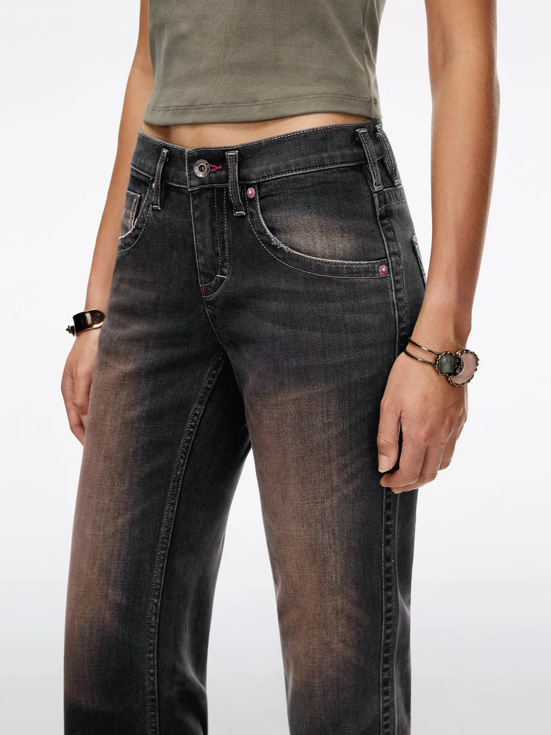 Miss Sixty Tommy flare jeans black fog stretch