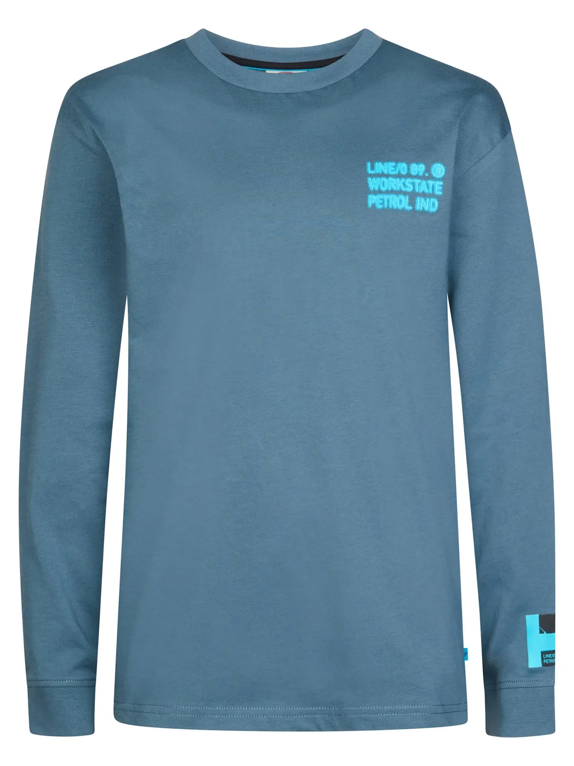 Petrol Industries Ironlake langærmet t-shirt Storm Blue bomuld