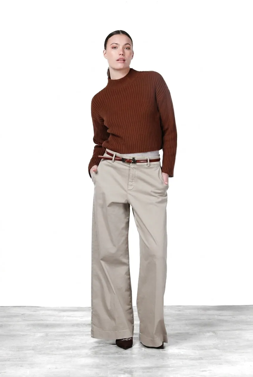 Mason's New York Wide chinos wide leg isblå