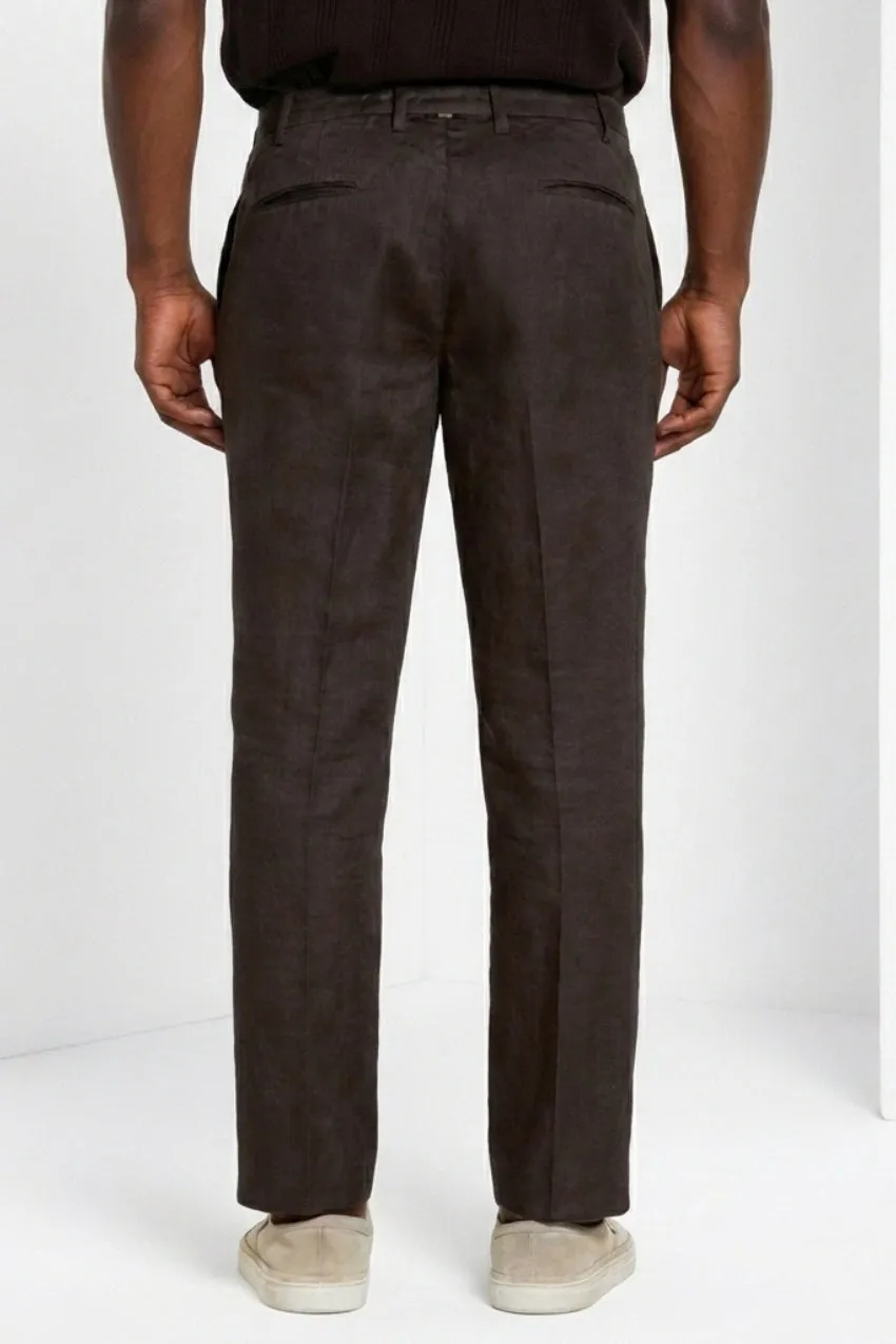 Mason's New York Icon Flex chino brun hør