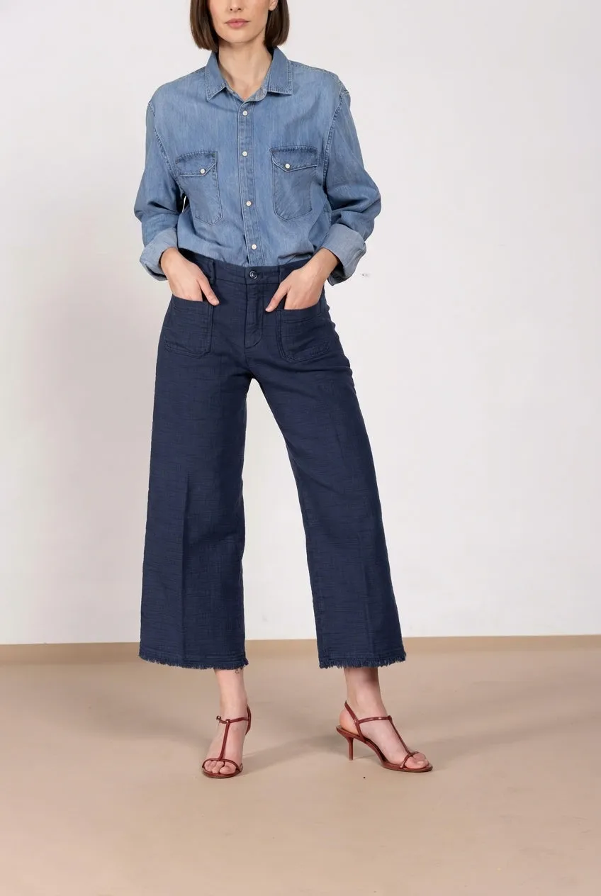 Mason's New York Studio Cropped chinos navy