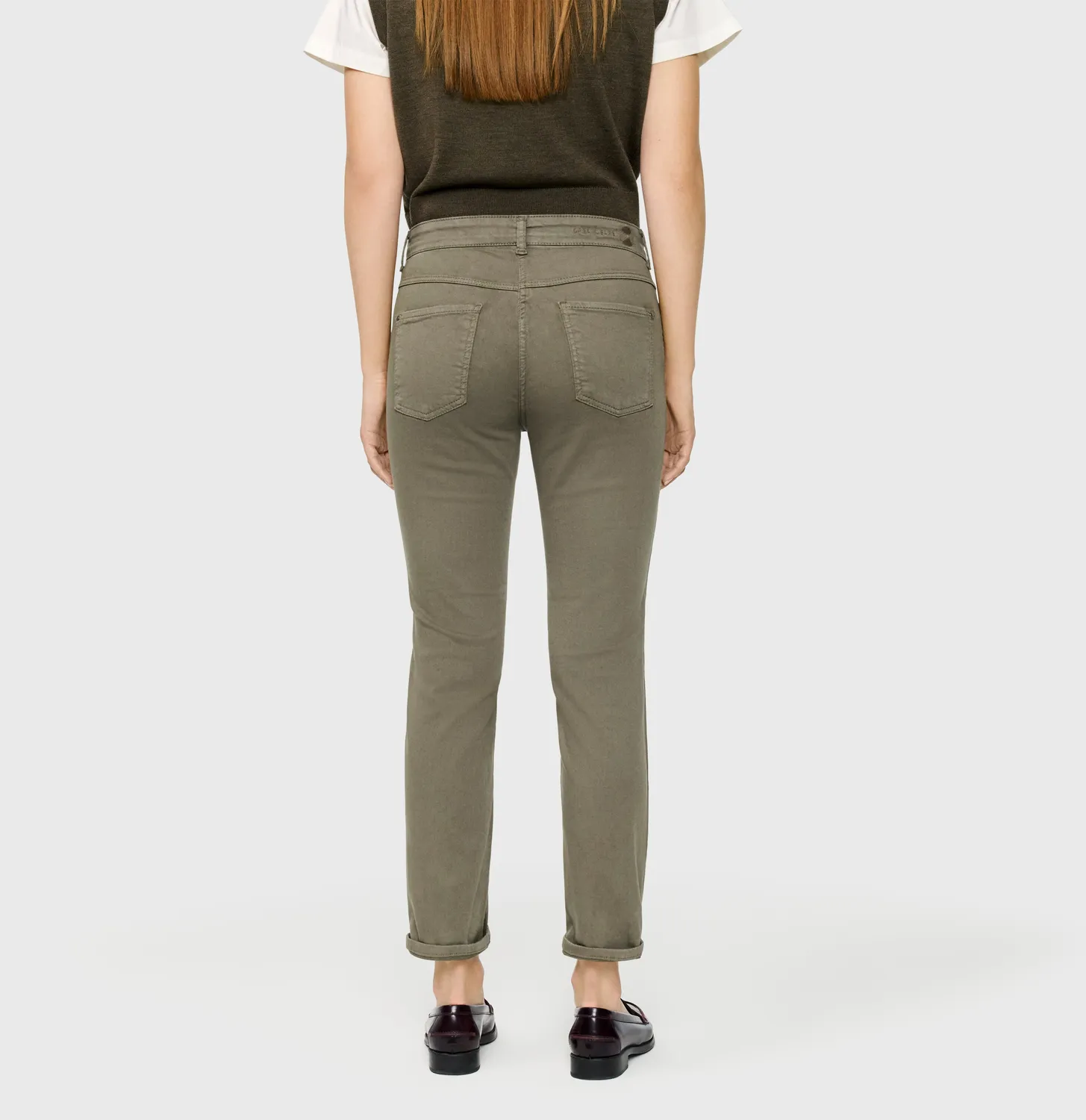 MAC Dream 5403-00-0355L cropped jeans grøn