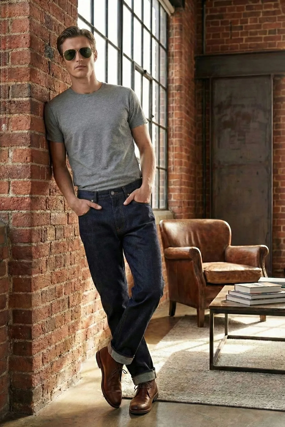 Organsk Element Raw Classic jeans rå denim