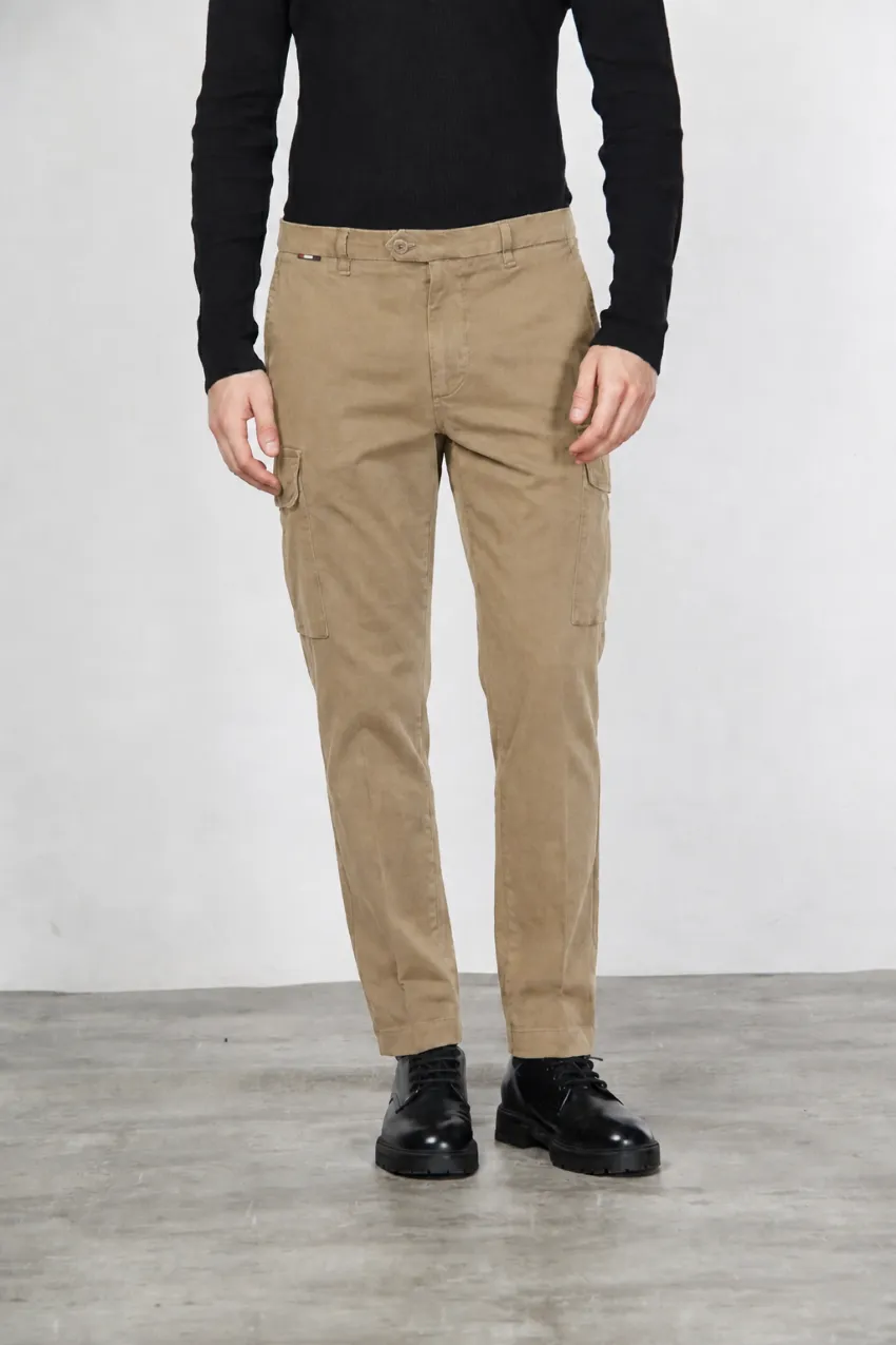 Mason's Chile Carrot cargobukser mørk beige gabardine