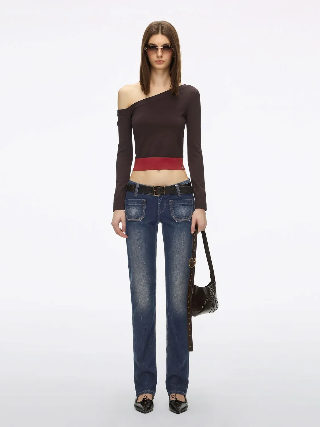 Miss Sixty Bella straight jeans blå lav talje