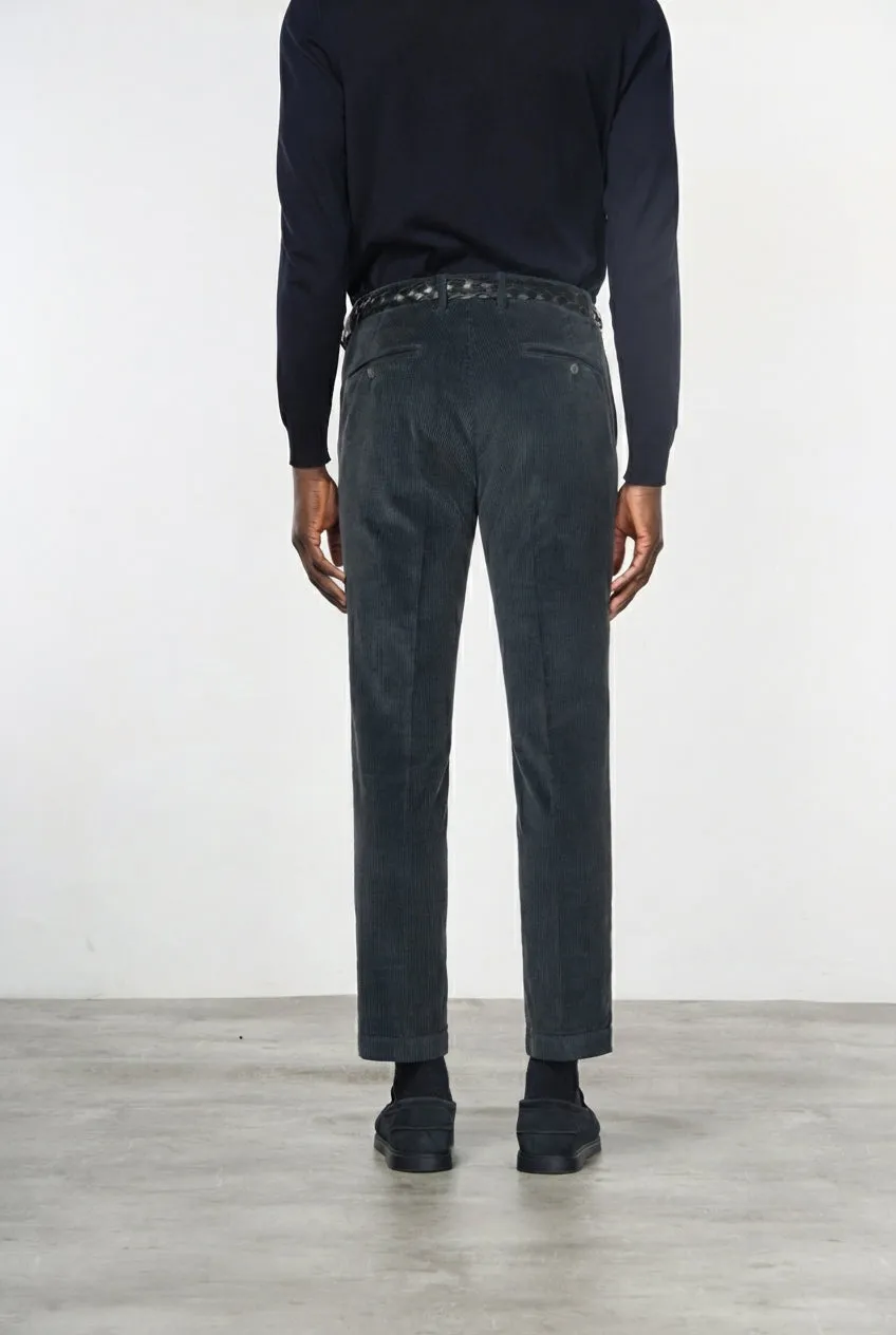 Mason's Milano chino mørkegrå fløjl extra slim