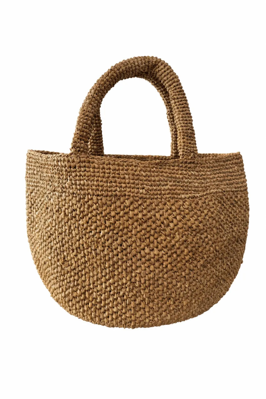 Mason's Straw Bucket Bag stråtaske 38x30 cm