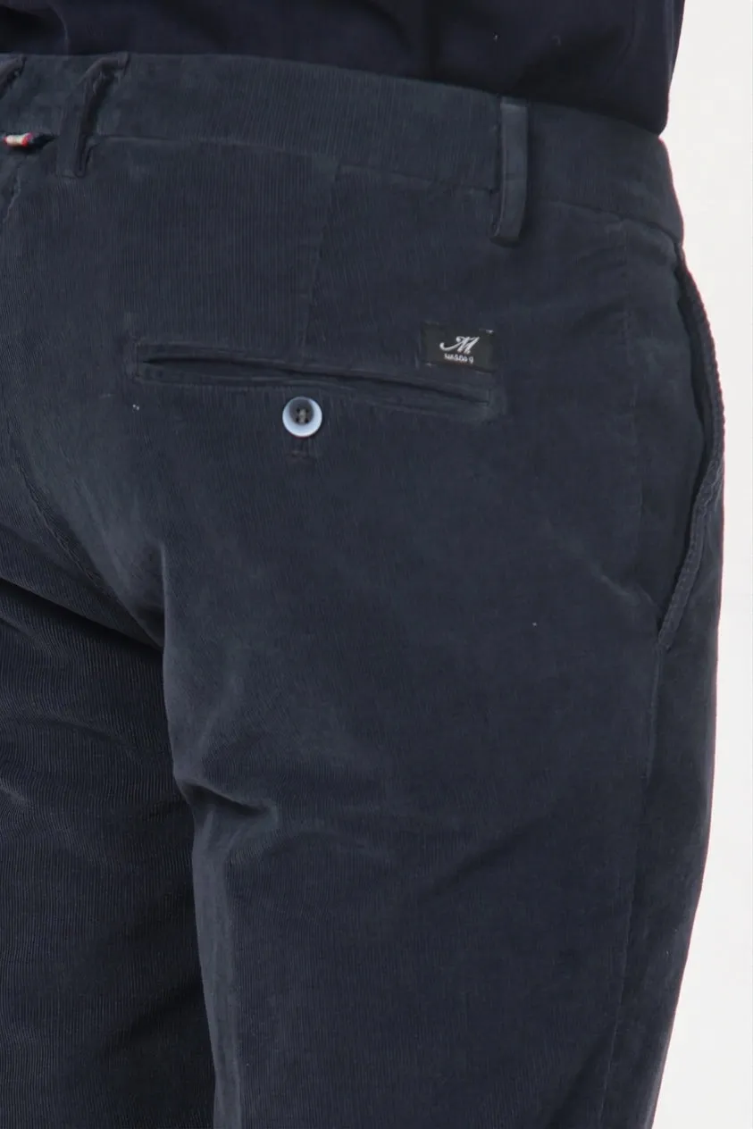 Mason's Torino chino midnatsblå fløjl slim