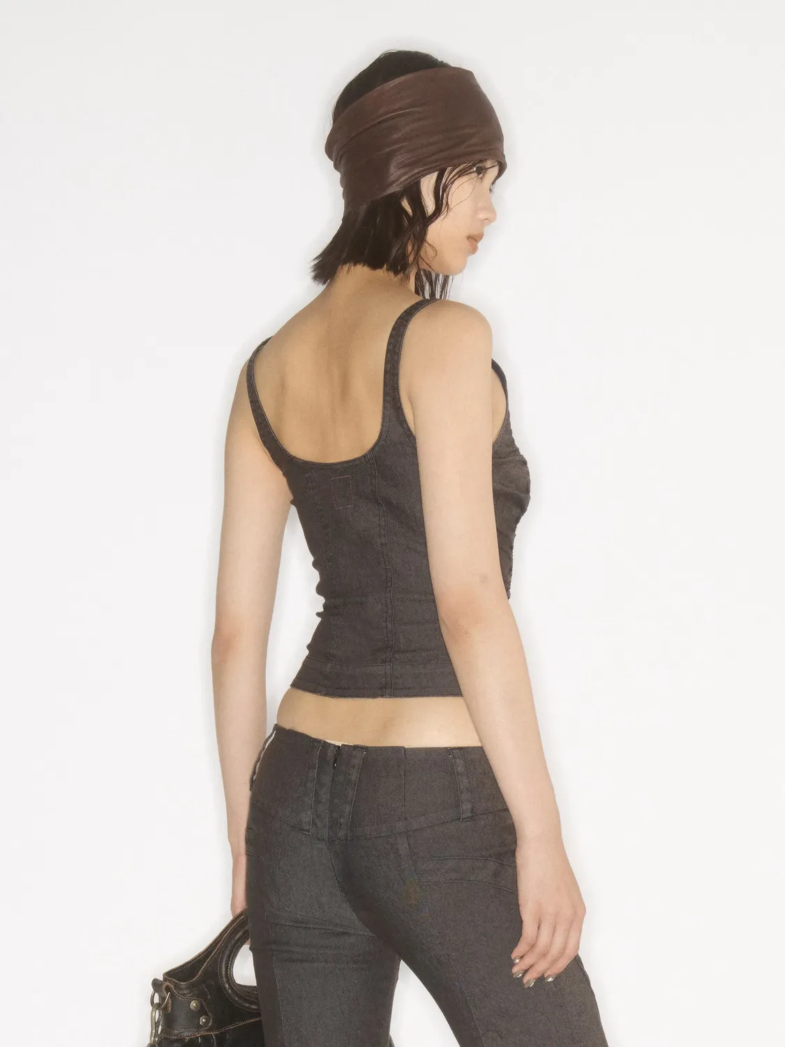 Miss Sixty KNWLS 6M1XJ93900G82 tanktop retro sort V-hals