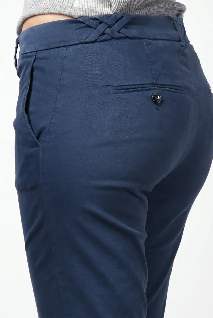 Mason's New York Trumpet chinobukser blå slim fit dame