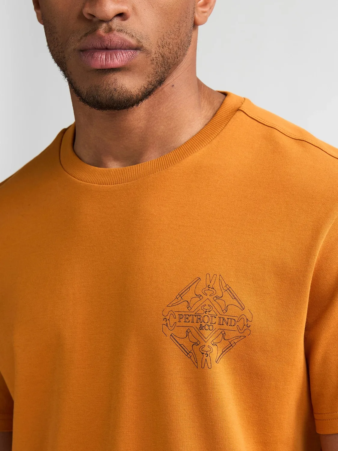 Petrol Industries Warren t-shirt brystprint bomuld regular