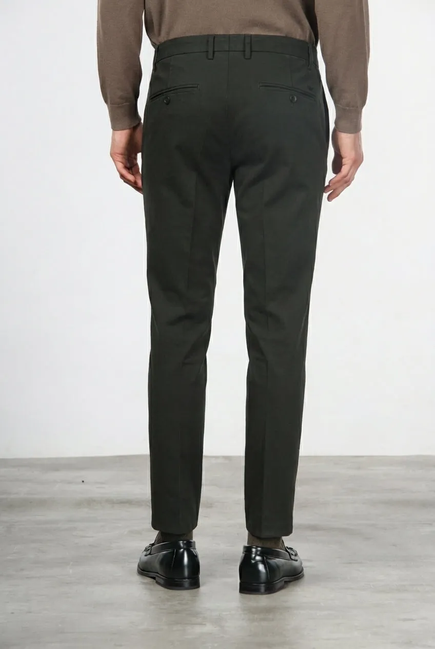Mason's Milano chinos mørkegrøn extra slim