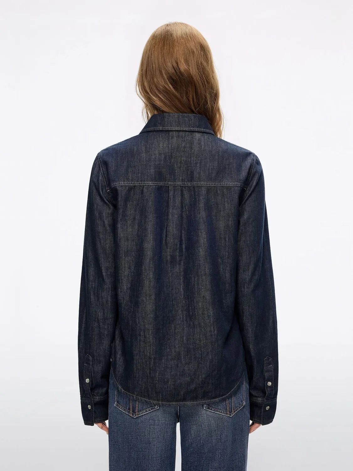 Miss Sixty Studded denimskjorte mørkeblå med nitter