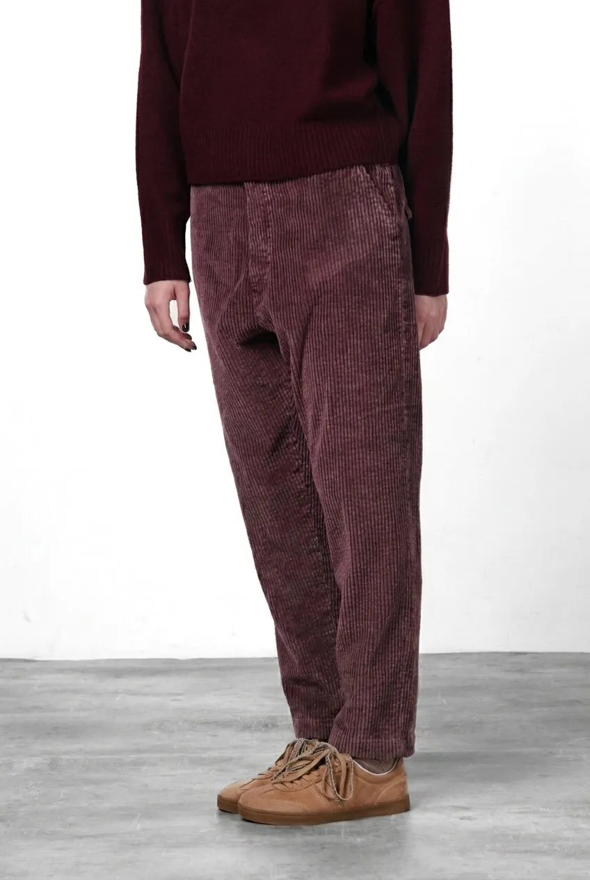 Mason's Malibu Jogger chinobukser vinrød fløjl