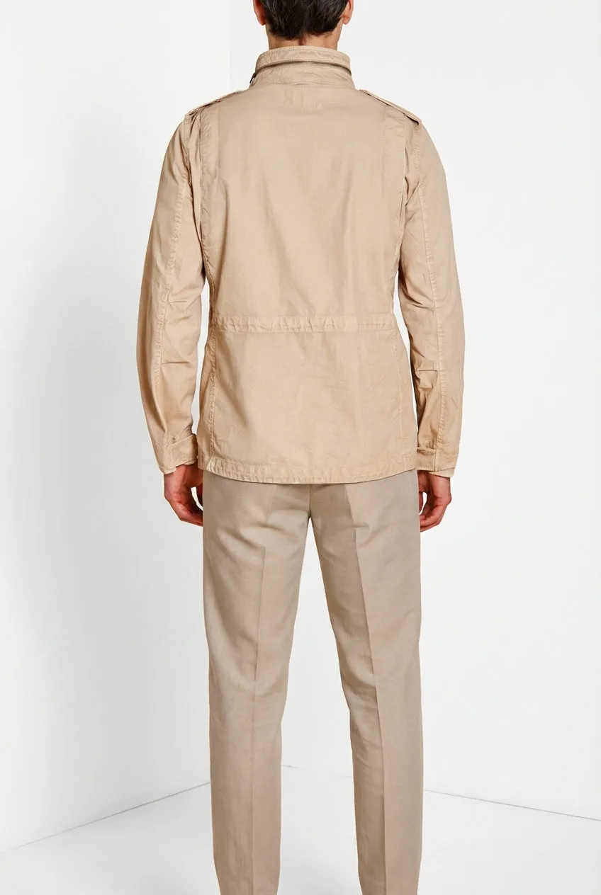 Mason's M74 Field jakke beige oxford bomuld