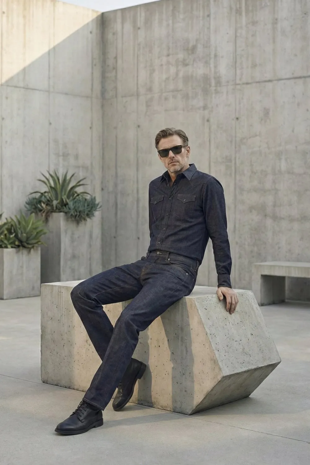 Organsk Element Raw Classic jeans rå denim
