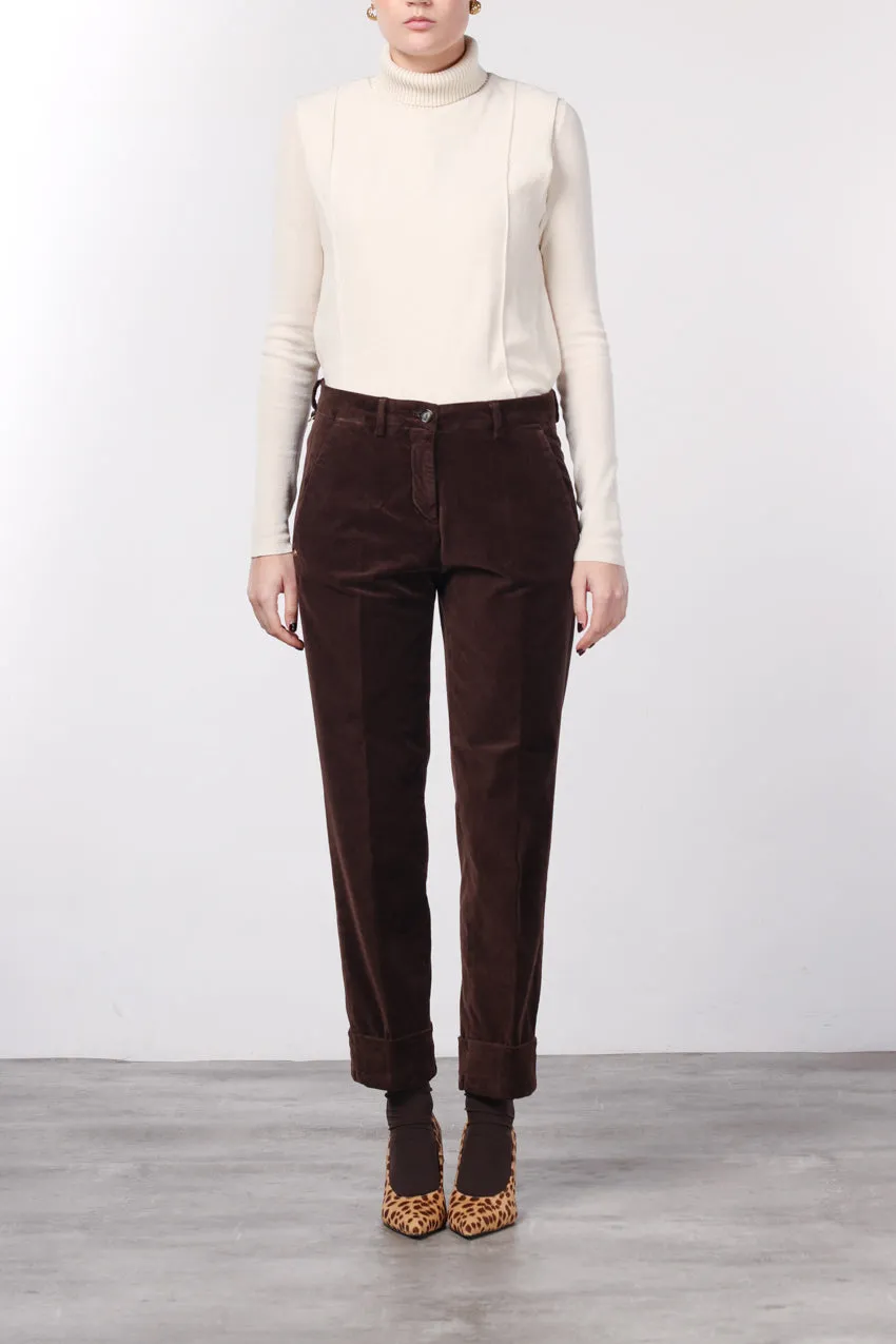 Mason's New York Carrot chinos vinrød fløjl