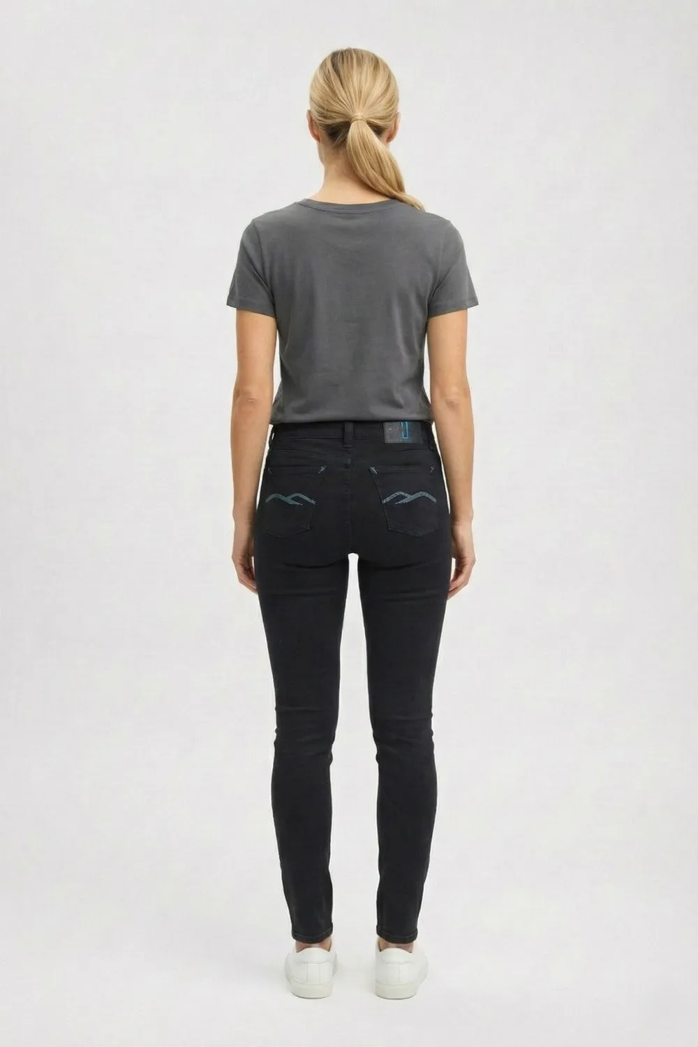 Organsk Breeze Midnight Blues jeans sort slim fit