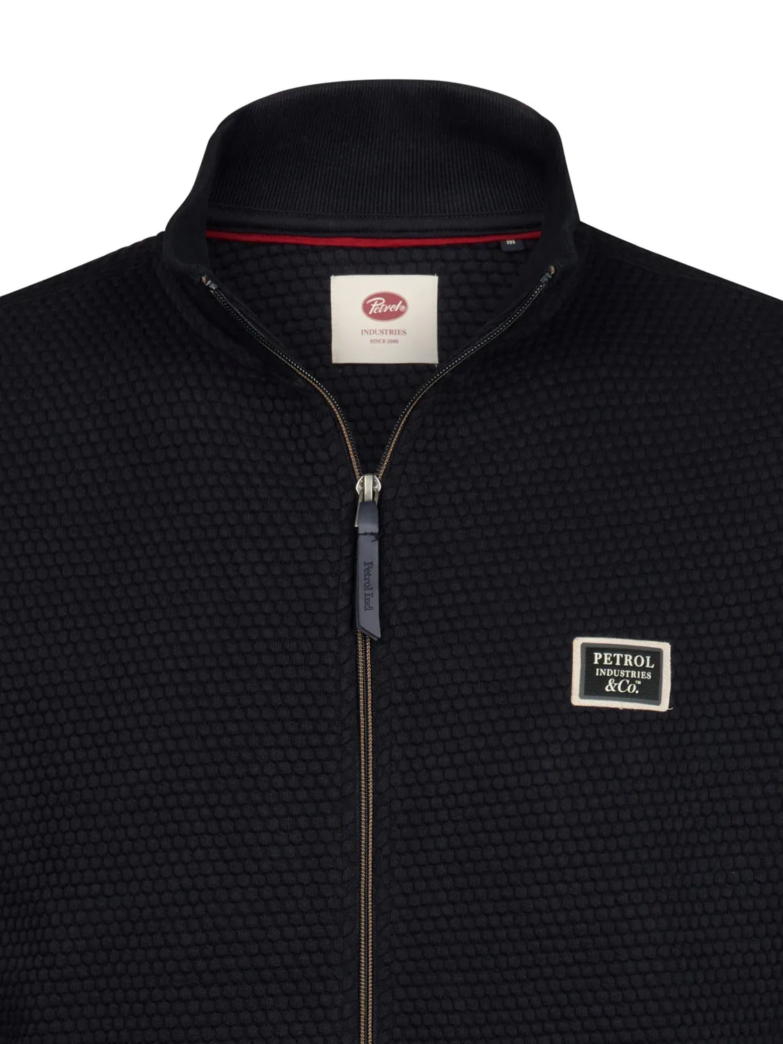 Petrol Industries Ironcrest sweater lynlås vaffelstof