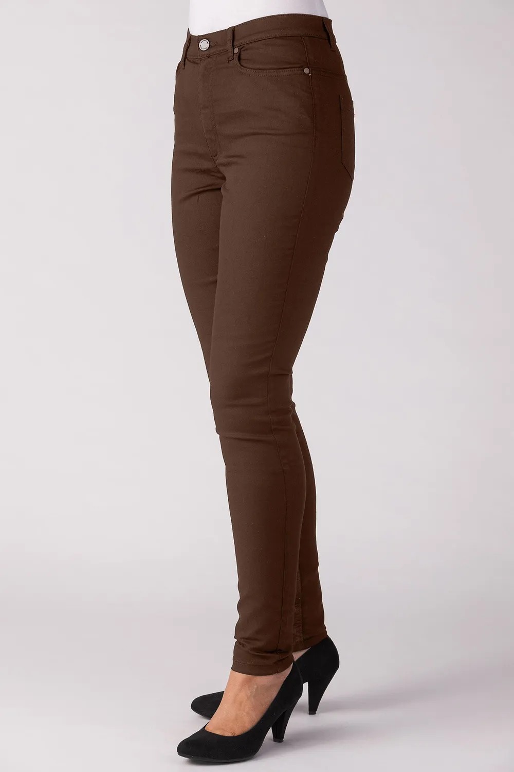 Merrytime Emma Super Slim jeans chocolate torte brun