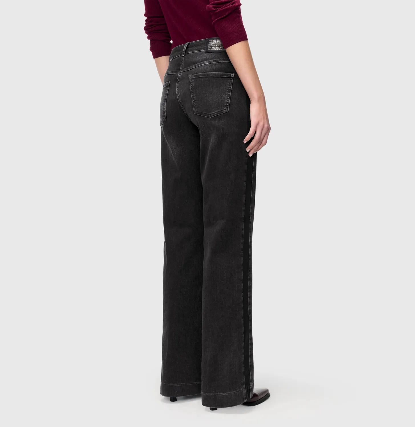 MAC Wide Galon jeans grå stretch vintage