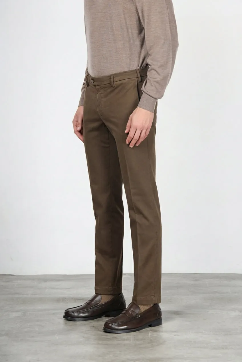 Mason's New York chino bukser brun gabardine regular