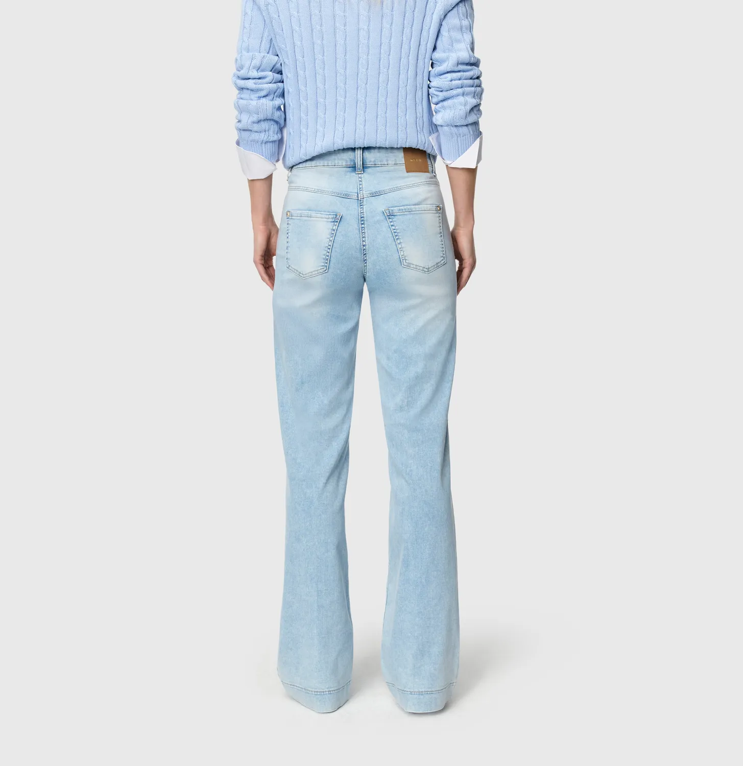 MAC Dream Wide jeans lyseblå wide leg shaping