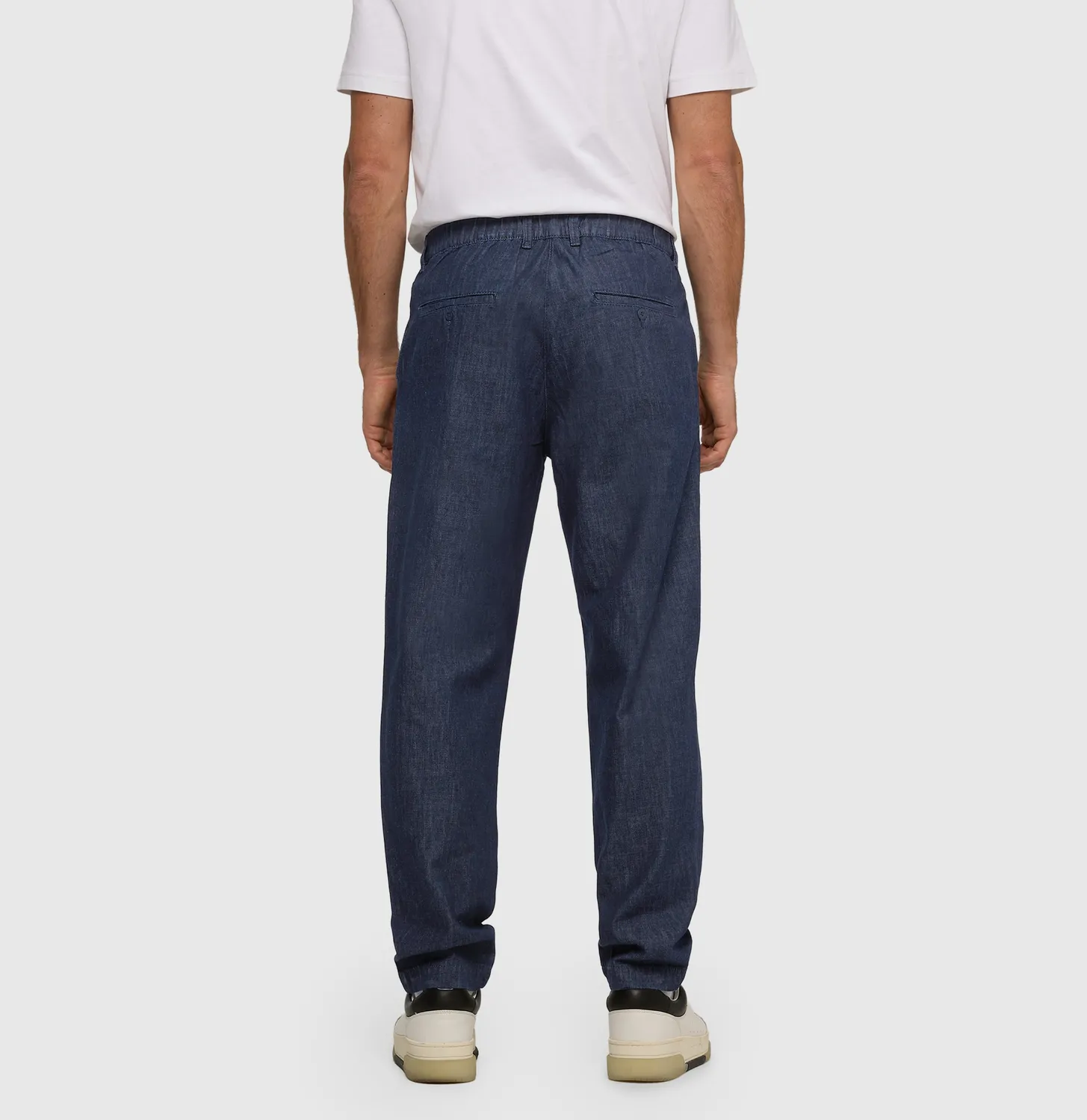 MAC Dean Pleat jeans mørkeblå tapered fit