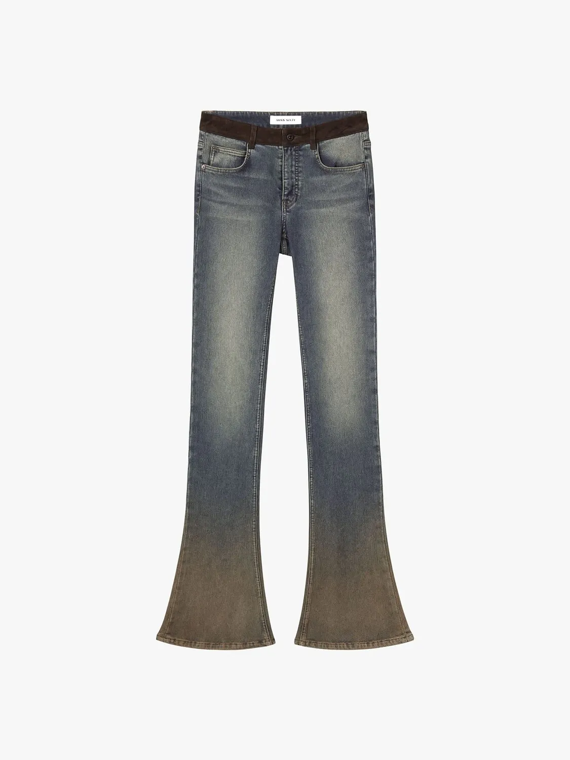 Miss Sixty Patchwork Flare jeans blå stretch